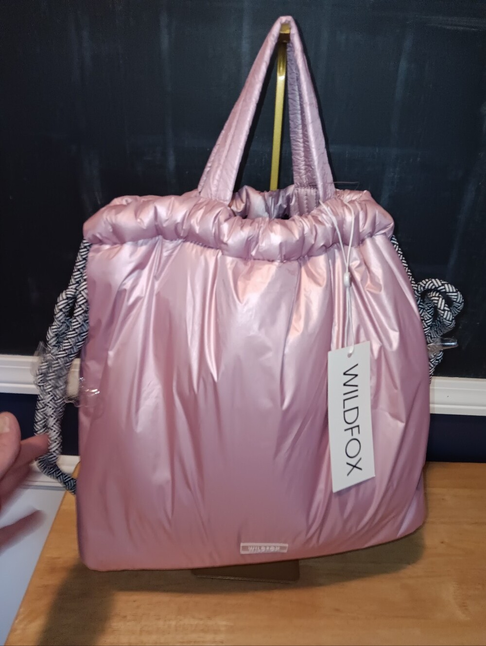 Wildfox Nylon Pink Puffer Tote Bag